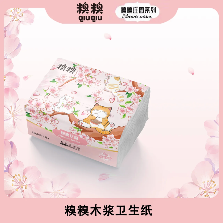 2-Ply Soft Pack Tissues - 400 Sheets per Pack (Virgin Wood Pulp)